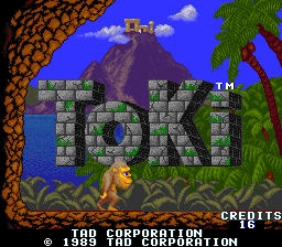 Toki (World, set 1) Title Screen